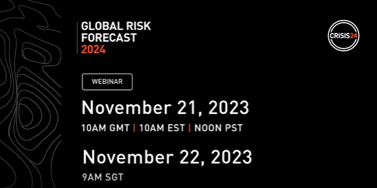 2024 Global Risk Forecast Webinar from Crisis24